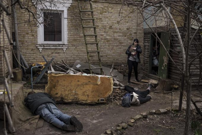Russia faces global outrage over bodies in Ukraine’s streets.