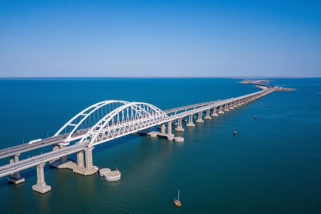 Ukraine Blasts Crimean Bridge Underwater Supports