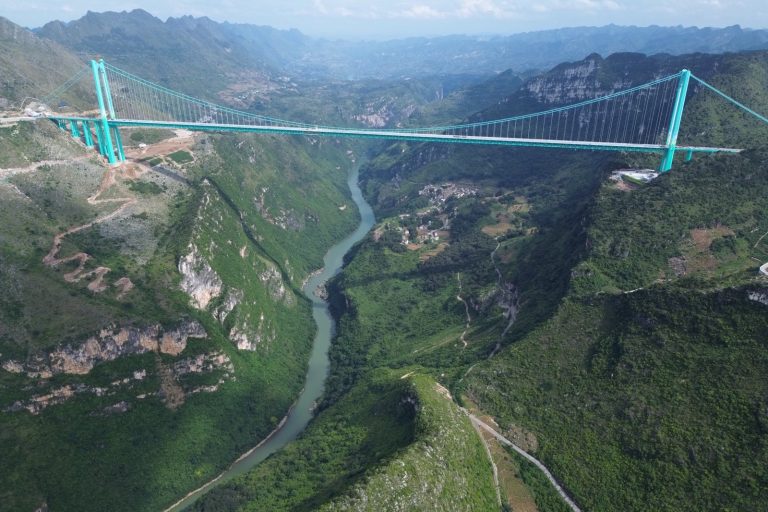 World’s highest bridge opens in China’s Guizhou province