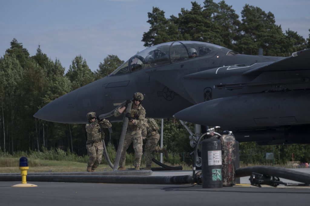 NATO F-16 Downs Suspected Ukrainian Drone Over Estonia Amid War