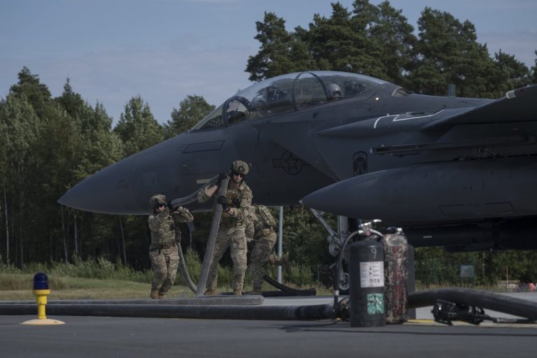 NATO F-16 Downs Suspected Ukrainian Drone Over Estonia Amid War