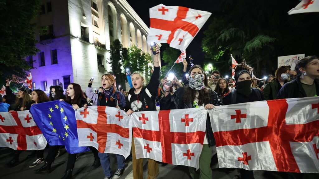 Georgia Protests Foreign Agent Bill