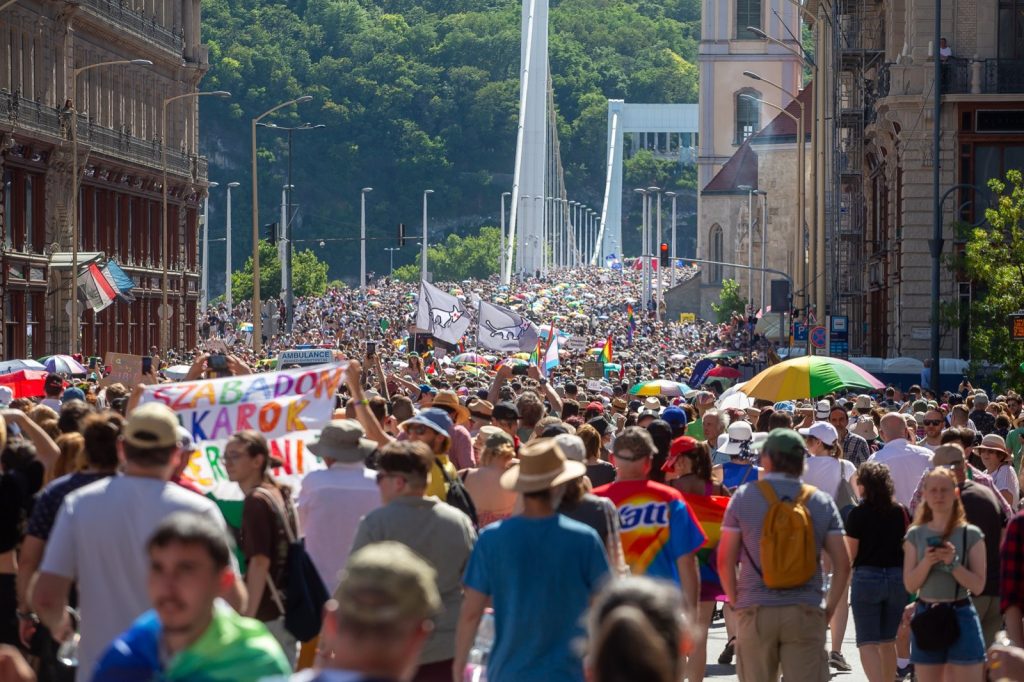 Thousands join Budapest Pride after Orbans election defeat
