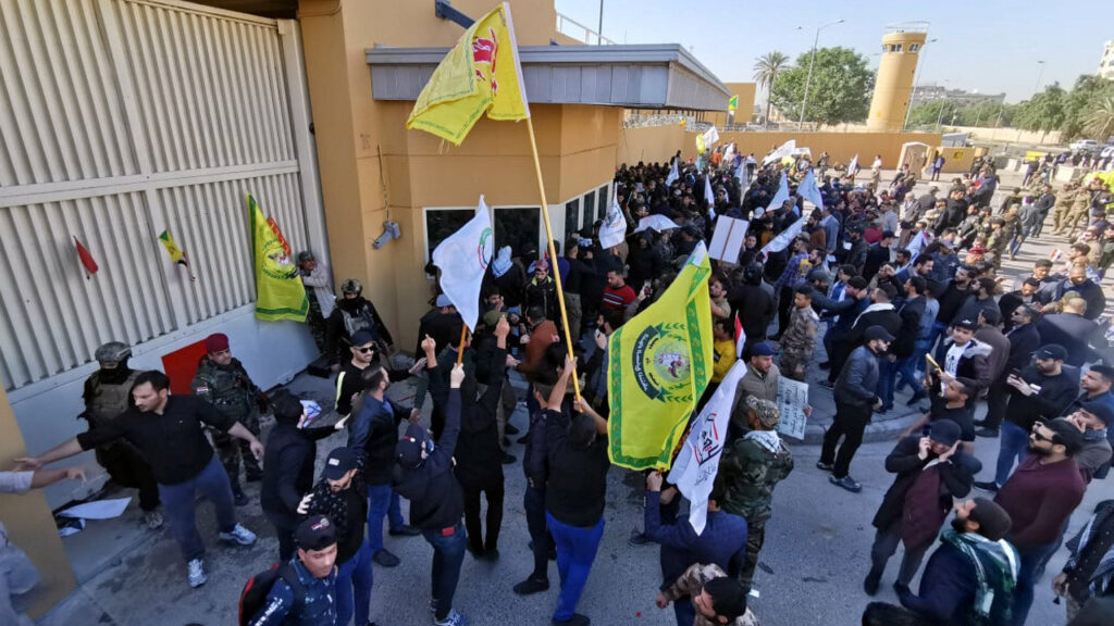 Embassy Baghdad Hit Protests Before Soleimani
