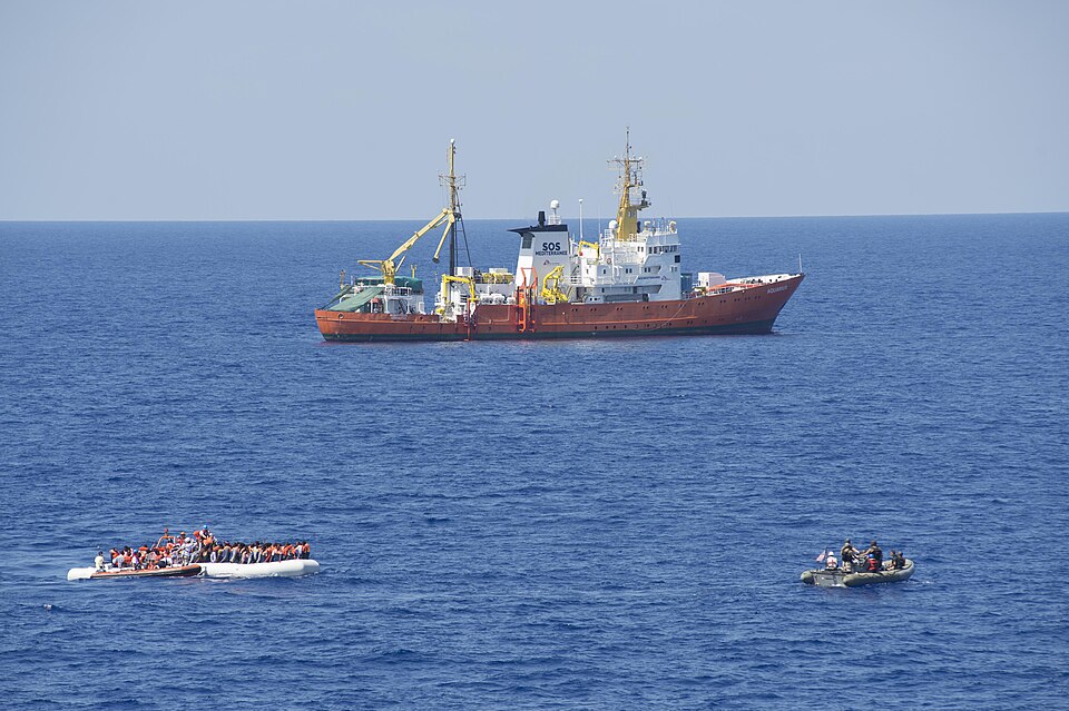 Mediterranean Sea Migrant Rescue Ship