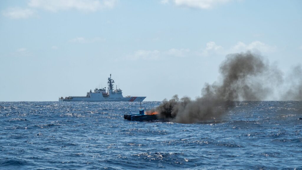Navy Airstrikes Target Alleged Drug Boat