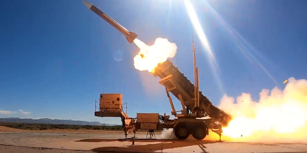 Patriot Missile Launcher Firing