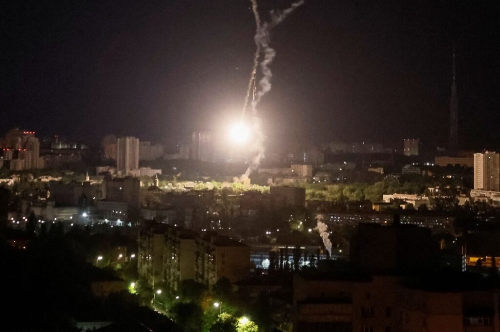 Russia Launches Missile Strikes Kyiv Causing