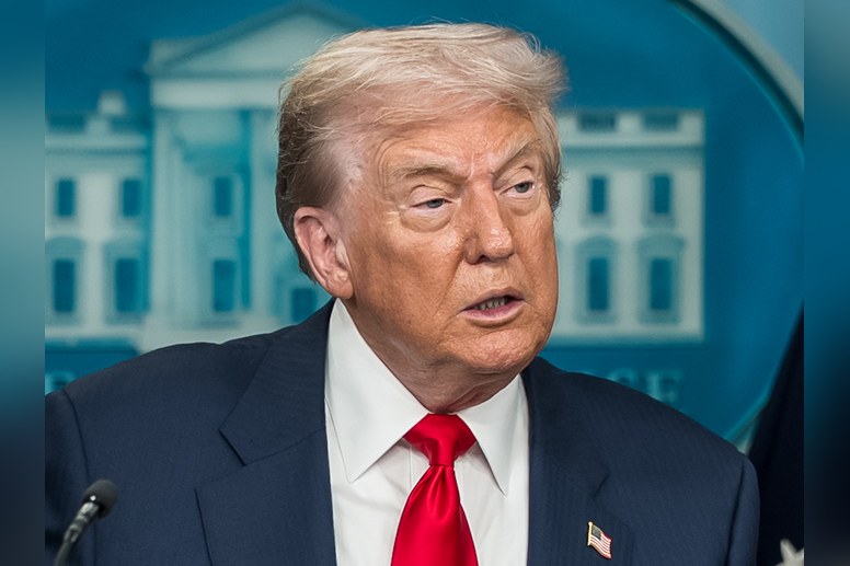 Us President At A Press Conference