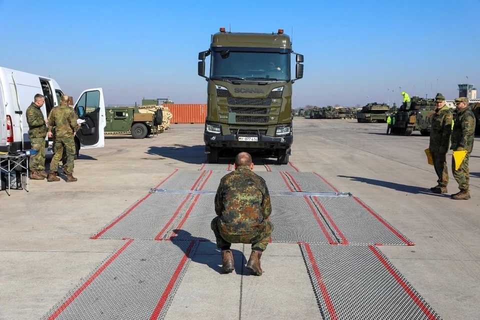 German Military Equipment Transport Truck