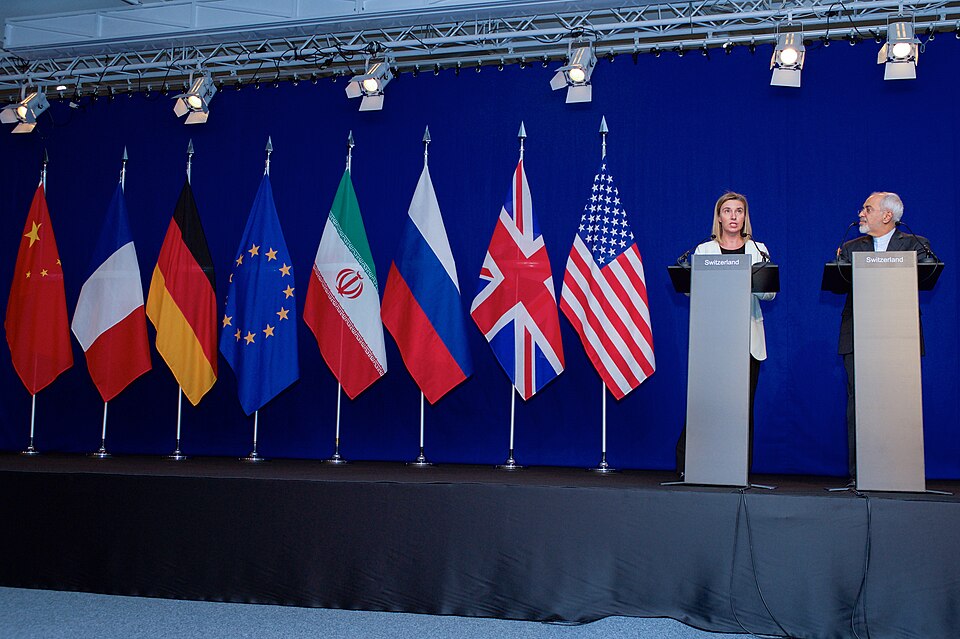 Iran And U S Flags In Negotiations