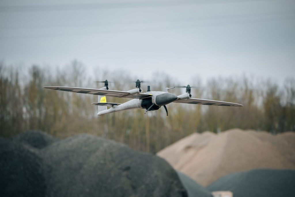 Long Range Drone In Flight
