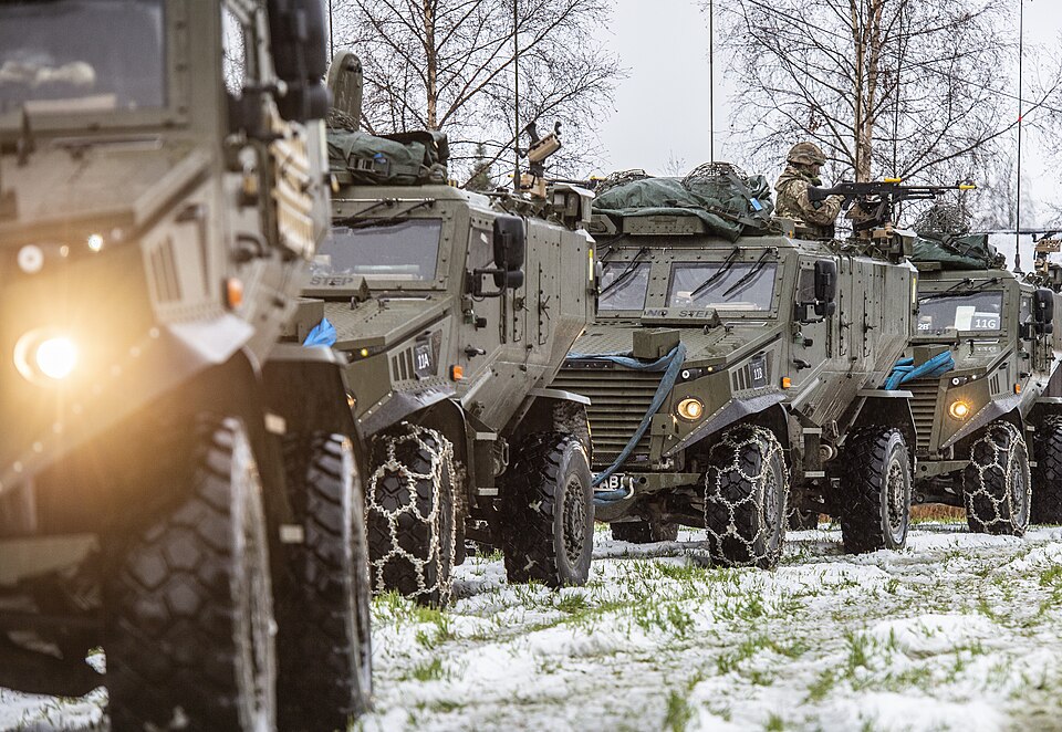 Military Equipment In Snowy Terrain
