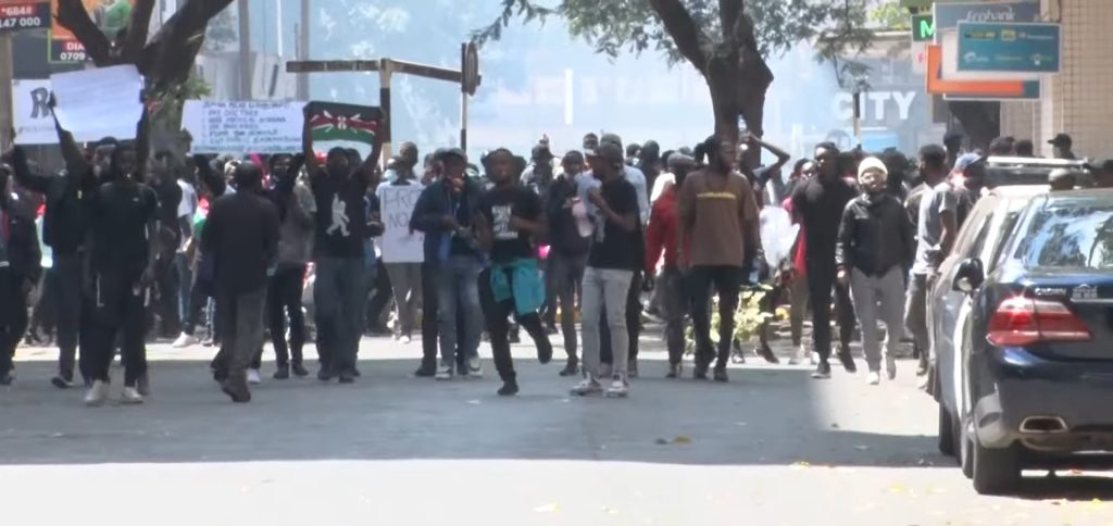 Nairobi Youth Protests Clashes Police