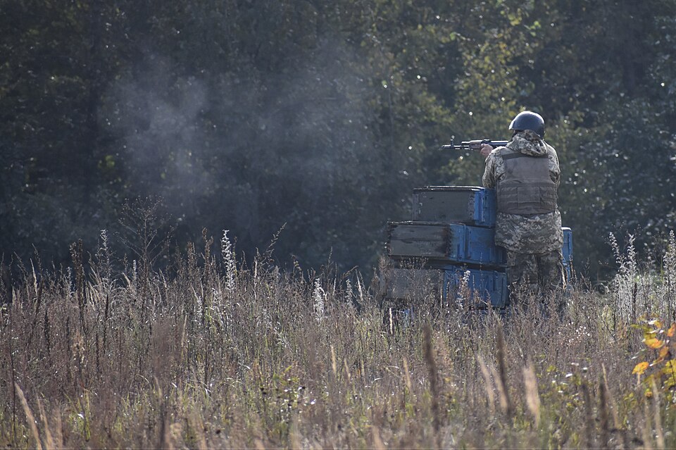 Ukraine Nato Training Exercise Kyiv Ukraine Nato Soldie