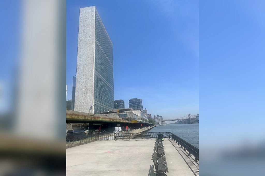 Un Headquarters New World Map Gall Peters Projection Un
