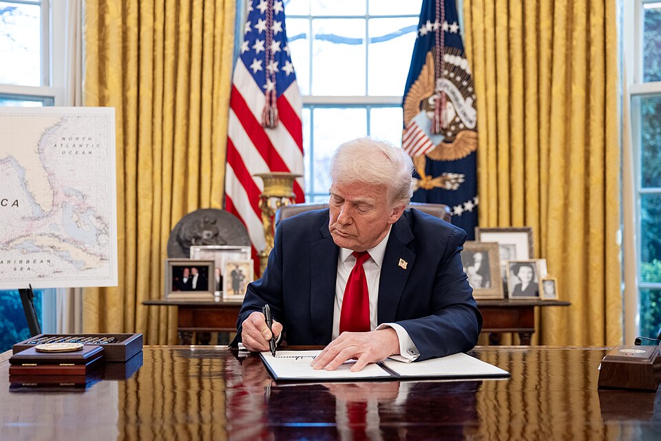 White House Oval Office Tariff Signing